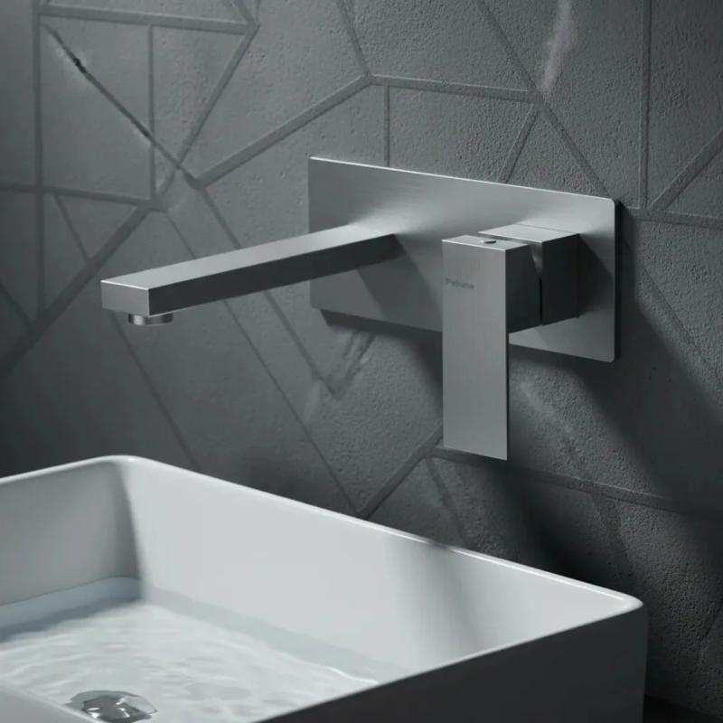 Grifería Lavatorio De Pared Monocomando Peirano Mat 63-183