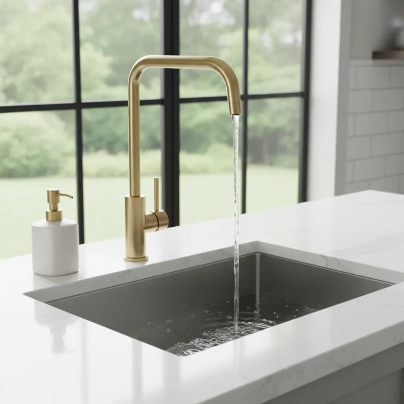 Grifería Cocina Monoc Fv Mauna Brushed Brass 0411.04/G8-BB