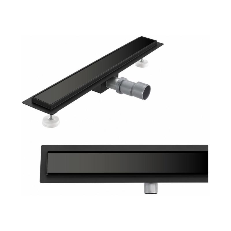 Desague Lineal 70 Cm Pleno Negro Ideal 12032