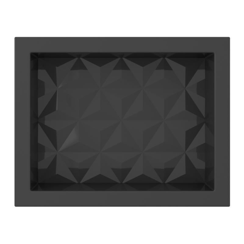 Nicho Texturizado Mármol Sintético 40x30 Cozimax Negro