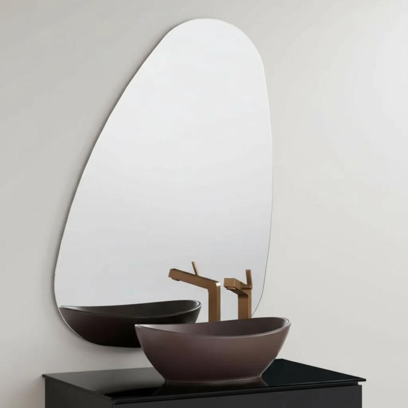 Espejo Para Baño Ovalado Cozimax Pedra 85x59cm