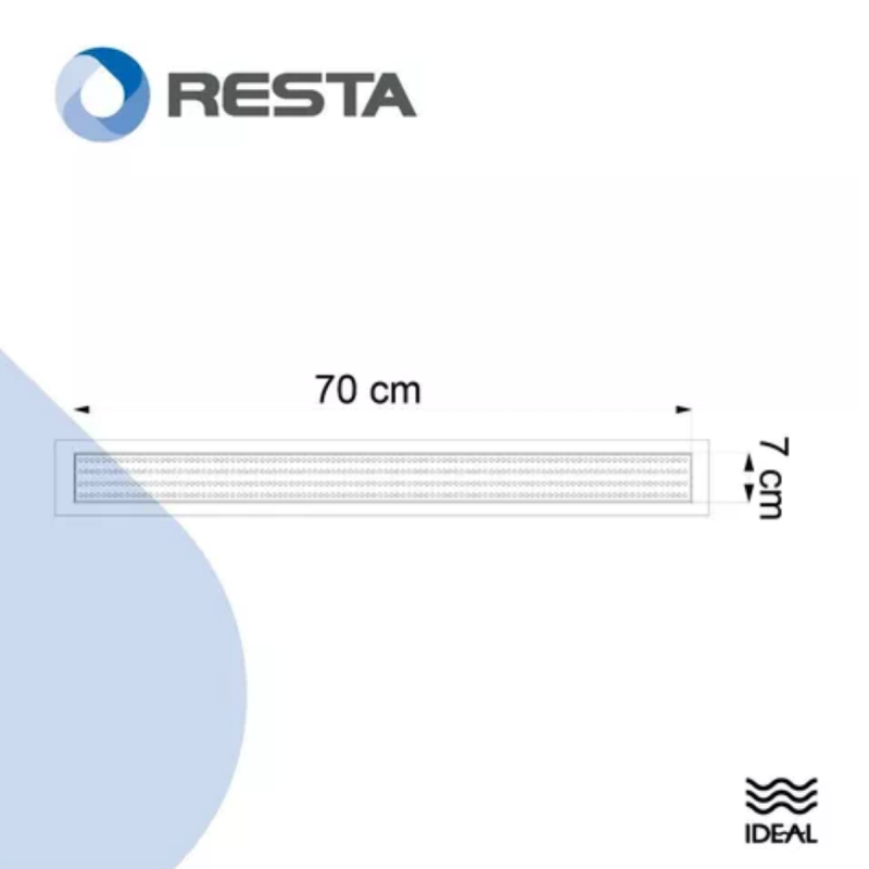 Desagüe Rejilla Lineal 70 Cm Burbuja Ideal Cód 12025