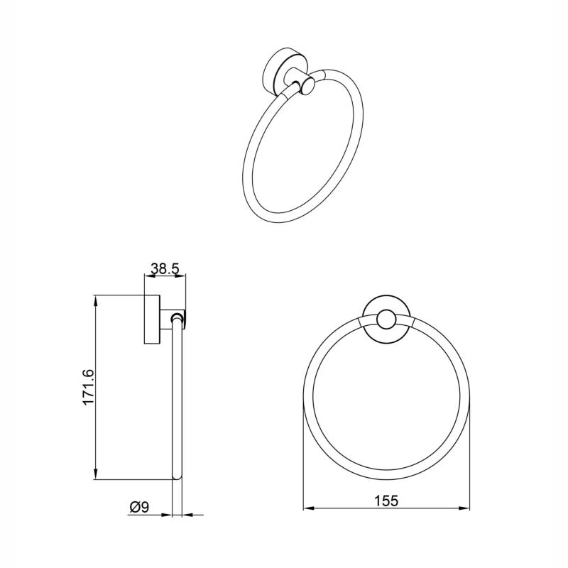 Kit Accesorios Para Baño Peirano Steel 3006ss Color Acero