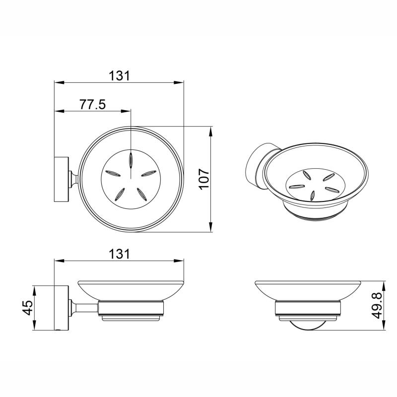 Kit Accesorios Para Baño Peirano Steel 3006ss Color Acero