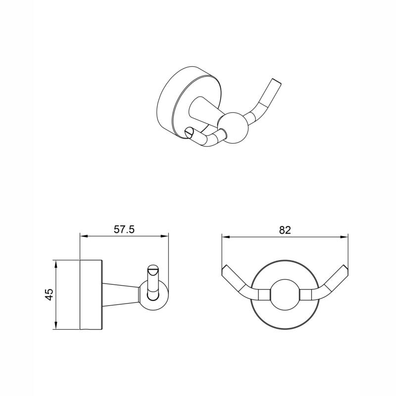 Kit Accesorios Para Baño Peirano Steel 3006ss Color Acero