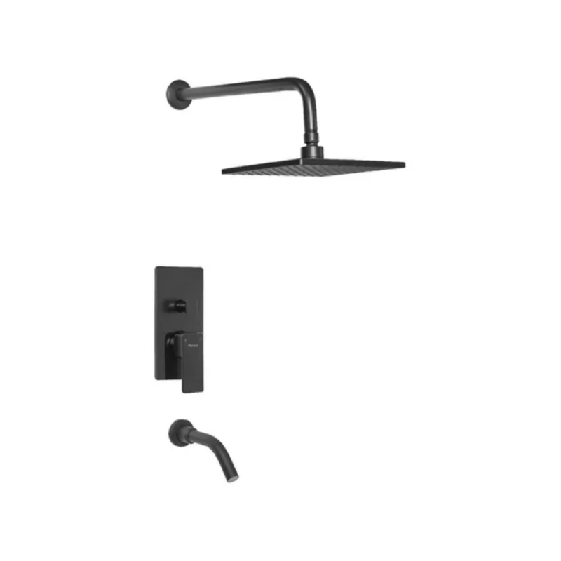 Griferia Monocomand Ducha Embutir Peirano Soria Black 80-192