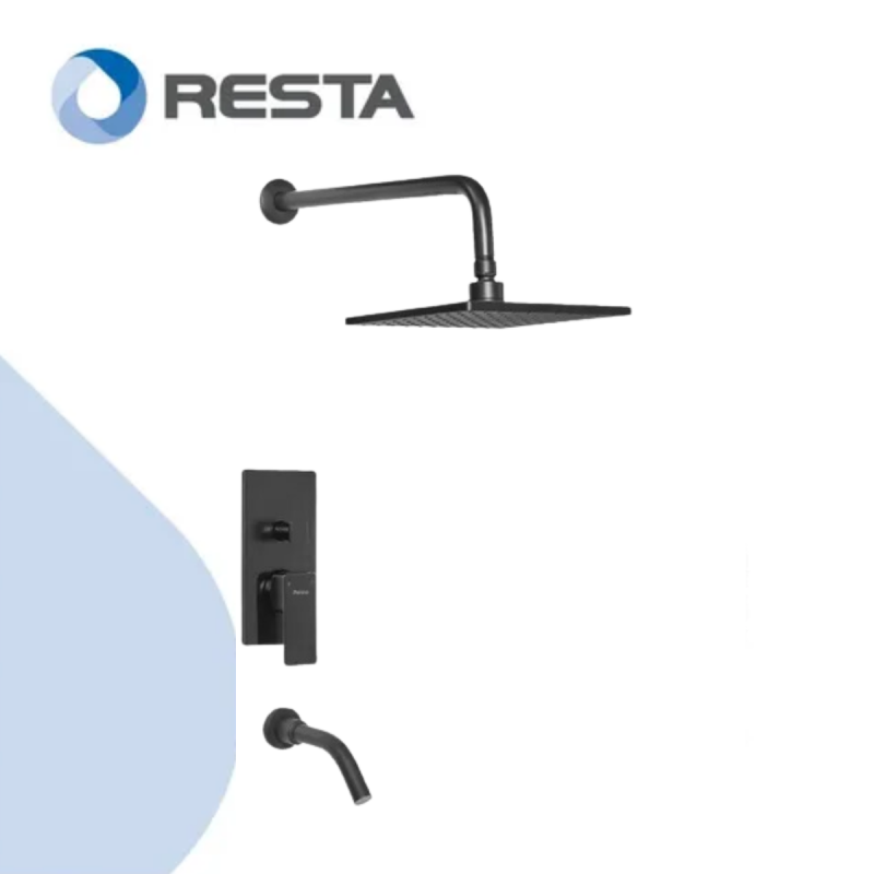 Griferia Monocomand Ducha Embutir Peirano Soria Black 80-192
