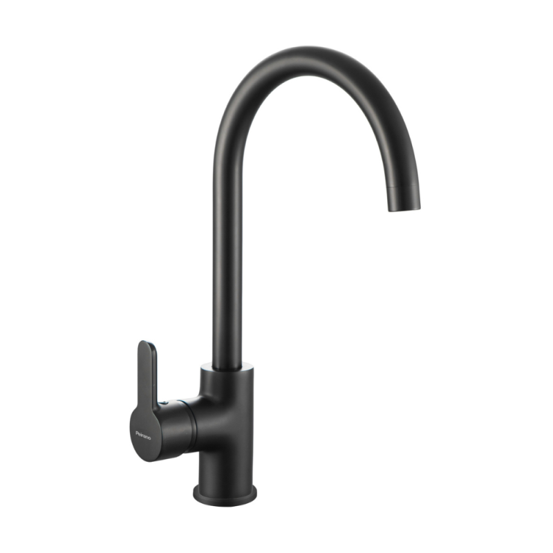 Grifería De Cocina Monocomando Peirano Adra Black 20-162N