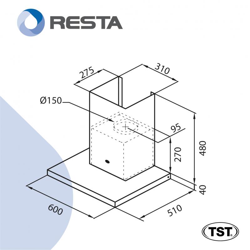Extractor Campana Cocina Acero Inoxidable Tst Atuel 60 Cm