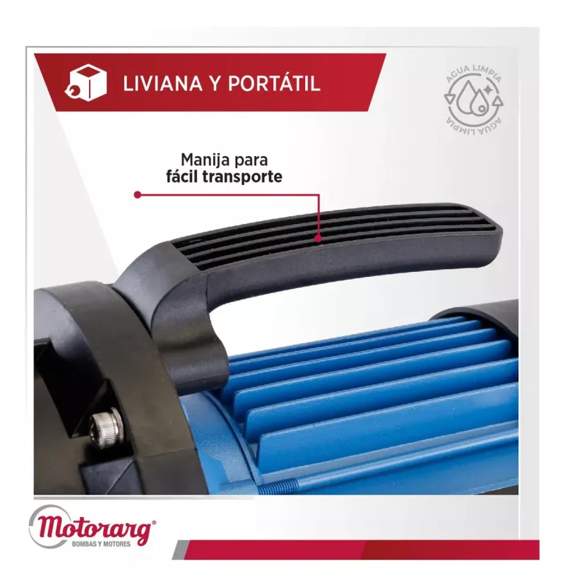 Bomba Autoaspirante Motorarg BJP 75 M 0.75 Hp