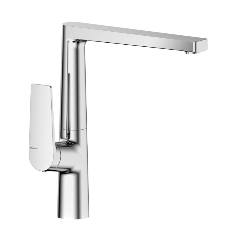 Grifería De Cocina Monocomando Peirano Linea Wave Cromo 20-168