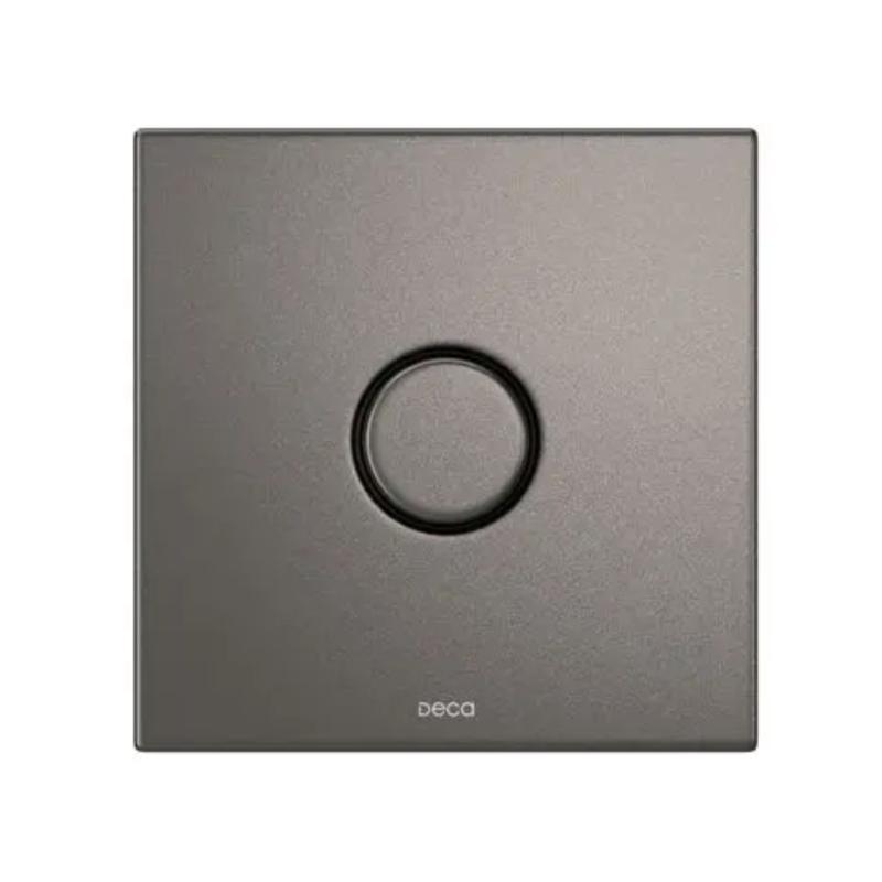 Válvula Automática Deca + Tecla De Descarga Hydra Plus Gris Mate 51013