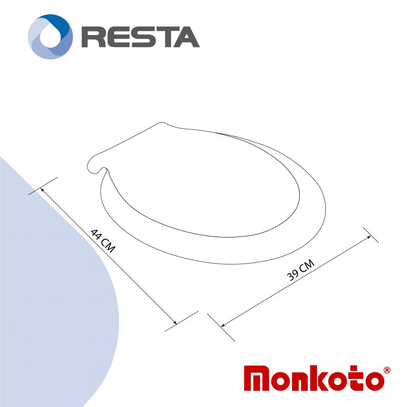 Tapa Asiento Inodoro Monkoto Florencia Plástico Inflado Color Amarillo Cod. 106