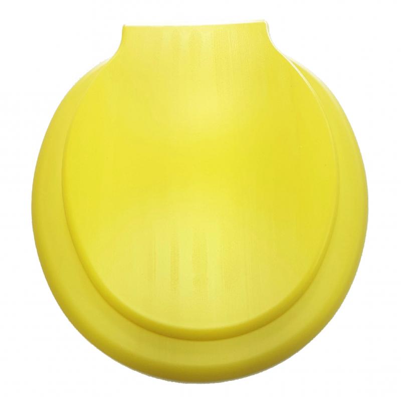 Tapa Asiento Inodoro Monkoto Florencia Plástico Inflado Color Amarillo Cod. 106