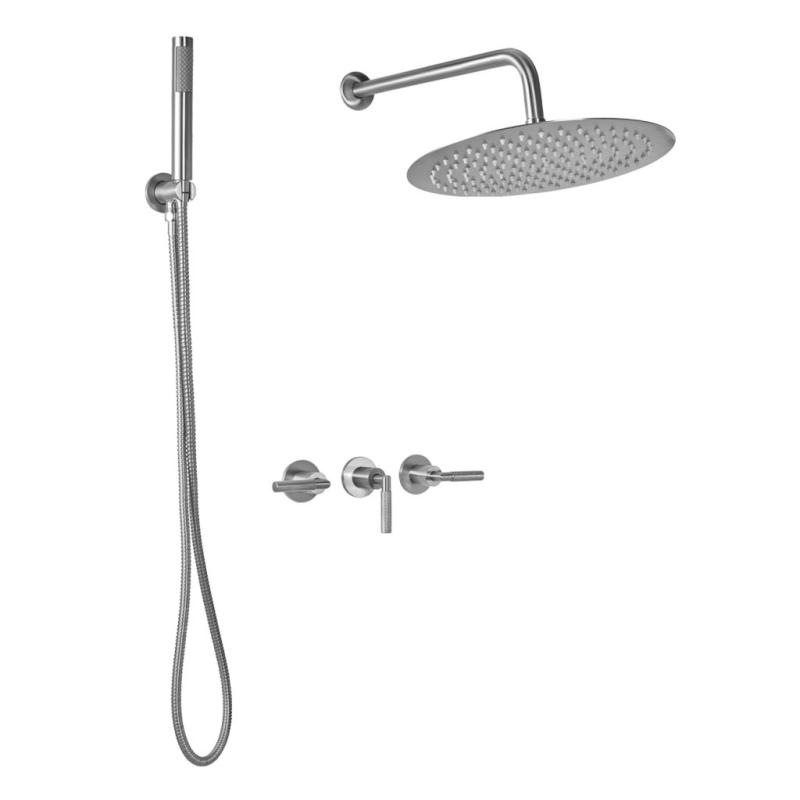 Grifería de Ducha de embutir 2 funciones Peirano Beat Niquel  85-201NI