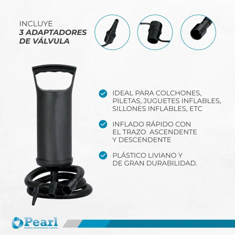 Inflador De Mano Para Piletas Inflables Pearl