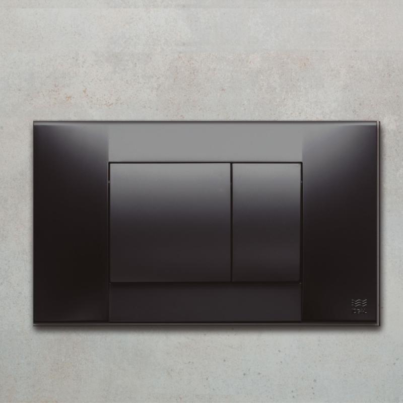 Tapa Y Tecla Para Deposito De Embutir Ideal Suma Negra 81250