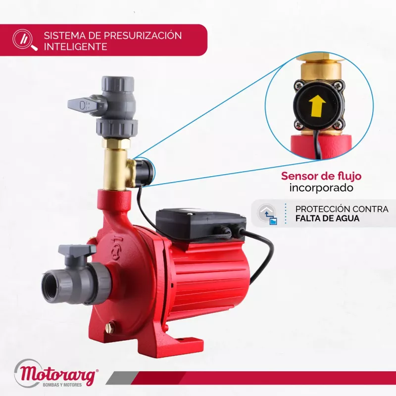 Bomba Agua Presurizadora Motorarg TIP TE 14 0.5 Hp