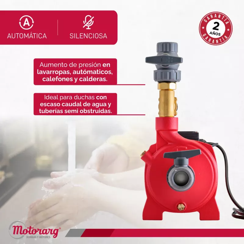 Bomba Agua Presurizadora Motorarg TIP TE 14 0.5 Hp