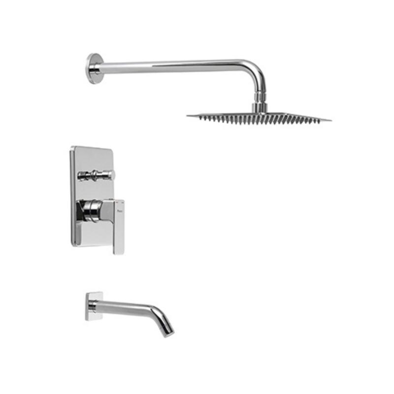 Grifería Ducha Embutir C/Transferencia Piazza Arq 10406 Cromo