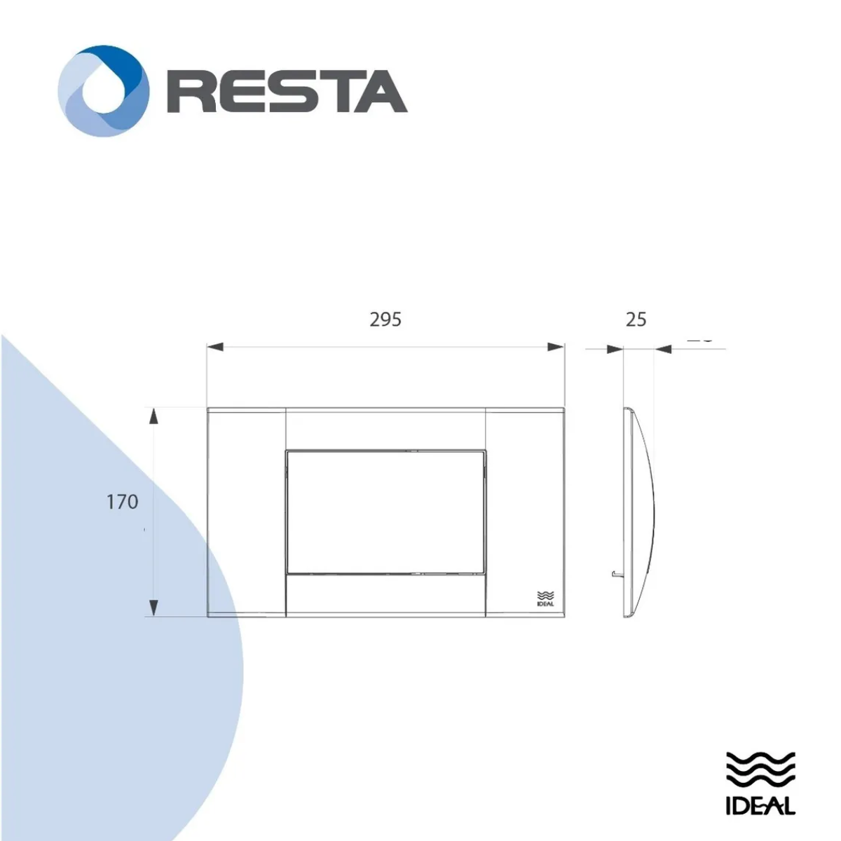 Tapa Tecla Gris Mate Deposito Embutido Universal Ideal 84020