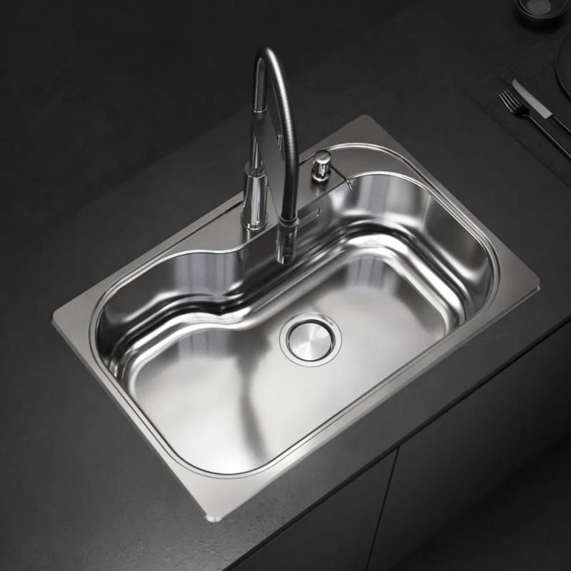 Kit Bacha De Cocina Johnson Acero Luxor Si71 + Accesorios