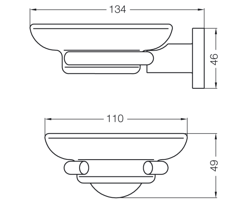 Jabonera Accesorio Baño Fv Libby 0168/39 CR Cromo