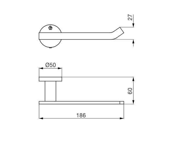 Porta Rollo Accesorio Baño Fv Triades 0167/C3 Cr Cromo