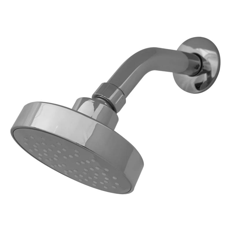 Flor De Ducha 4" Con Caño Curvo Peirano A1448C Cromo