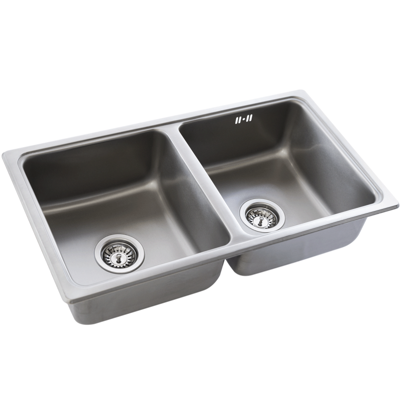 Bacha Cocina Doble Sobre Mesada Mi Pileta DESIGNIA 786E