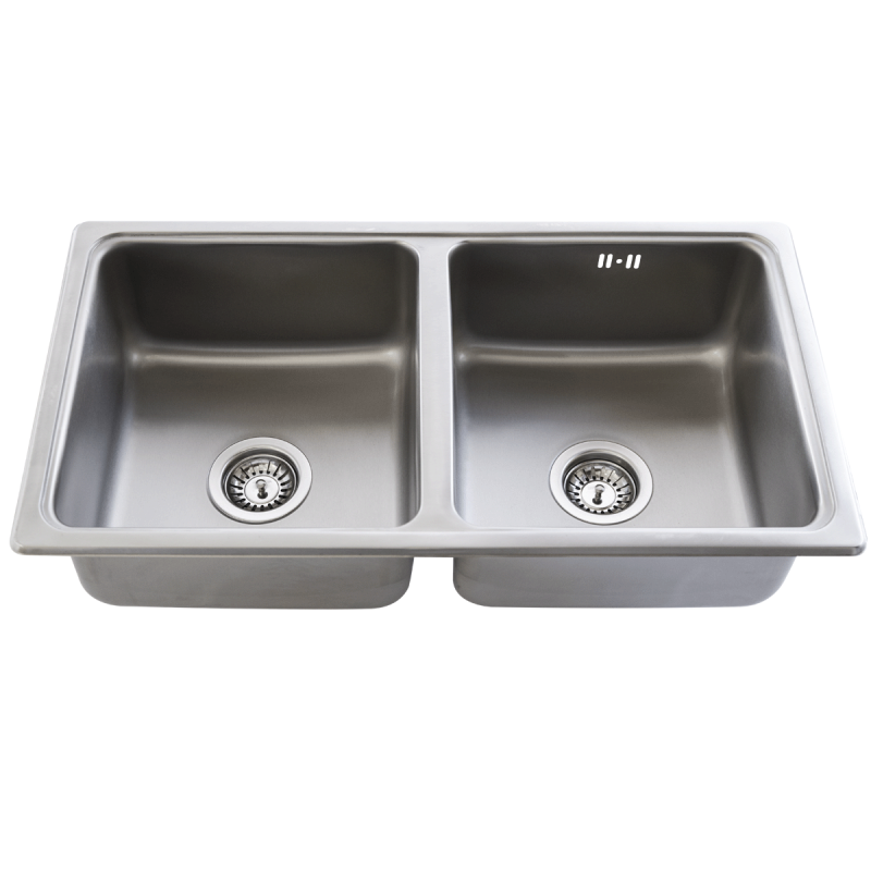 Bacha Cocina Doble Sobre Mesada Mi Pileta DESIGNIA 786E