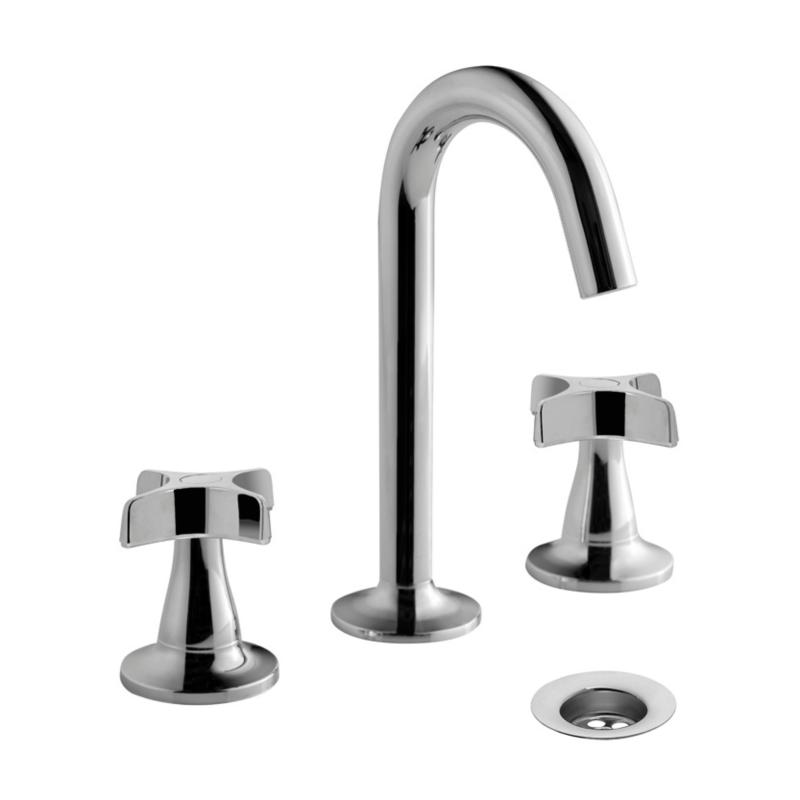 Grifería Lavatorio Doble Comando Fv Pétalo 0207/m3p Cromo