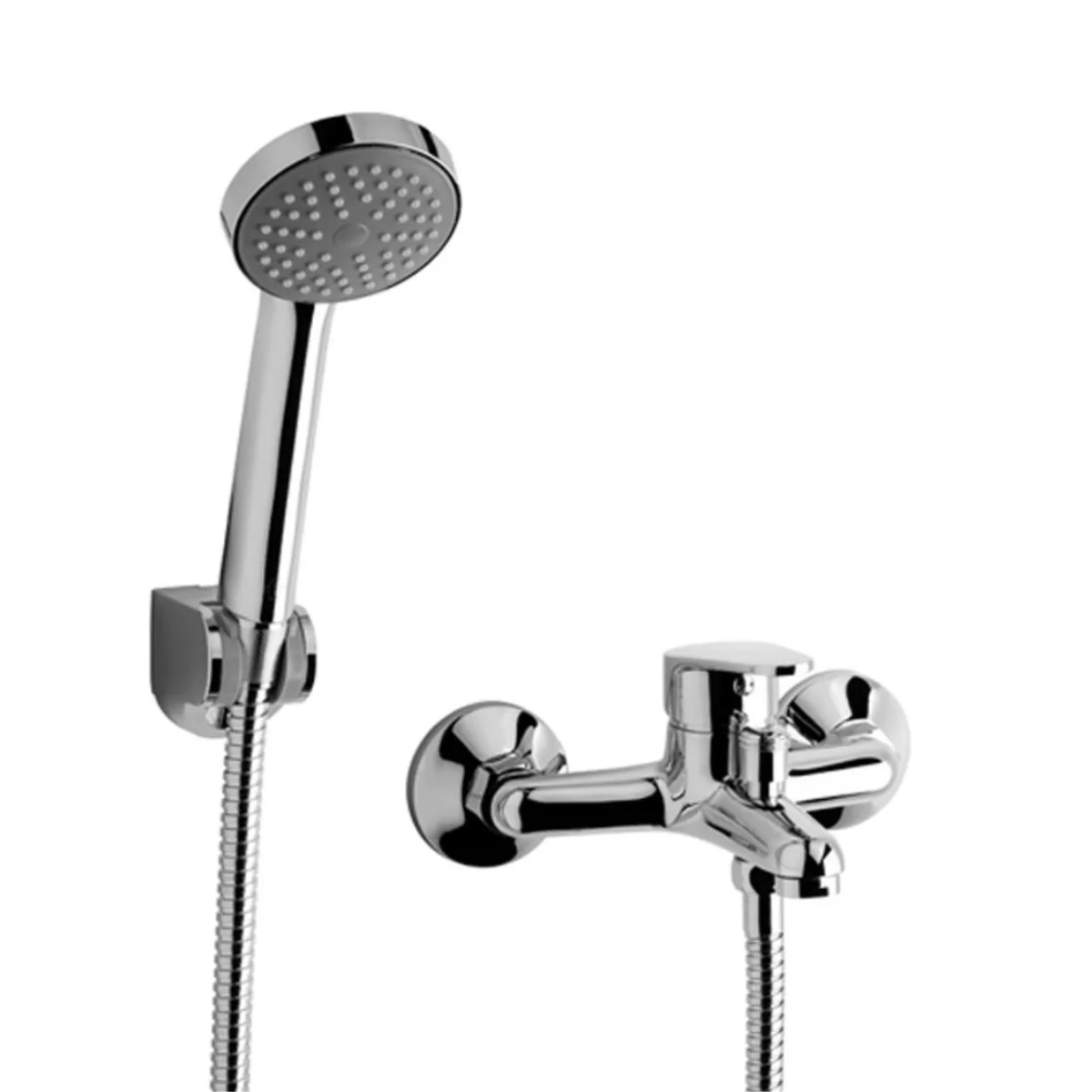 Griferia Monocomando Bañera Ducha Fv 0310/m4 Compacta Cromo
