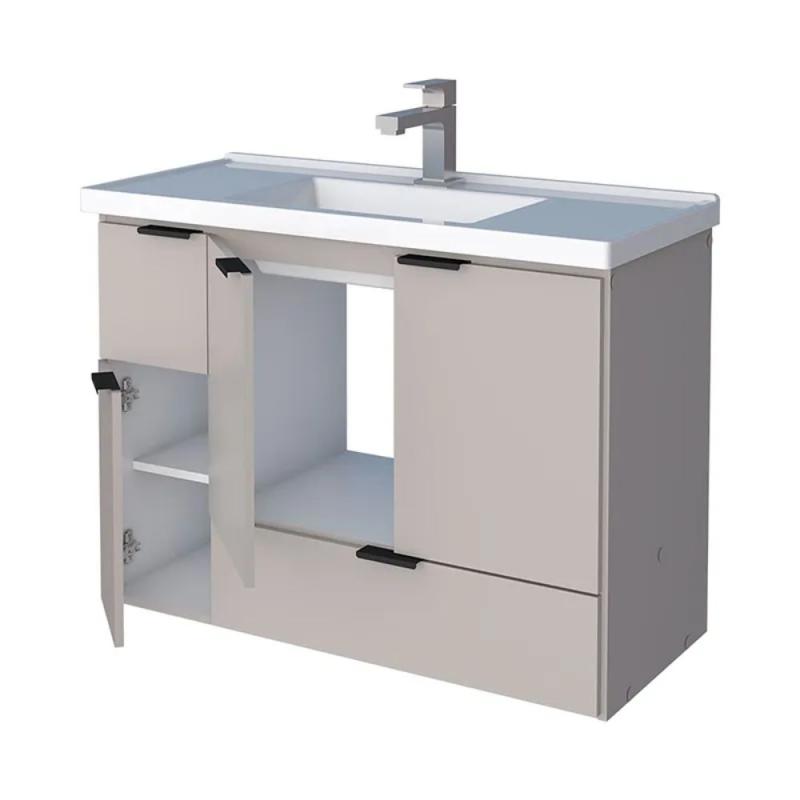 Vanitory Mueble Colgante Beige Cozimax Orquidea 80 Z102216