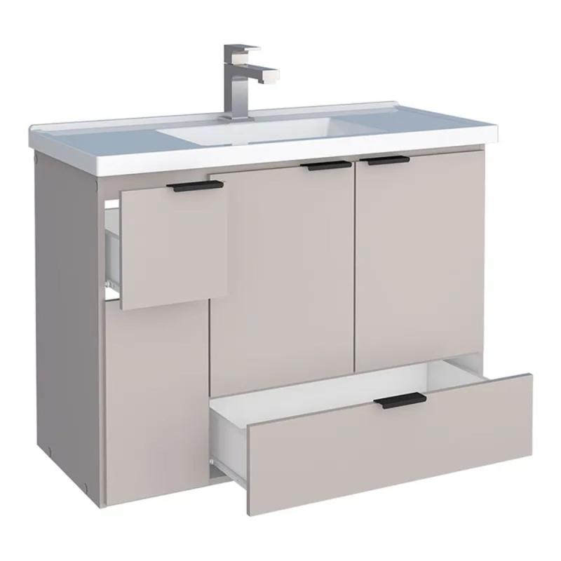 Vanitory Mueble Colgante Beige Cozimax Orquidea 80 Z102216