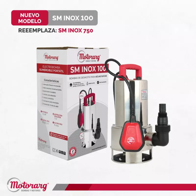 Bomba Sumergible Desagote Motorarg SM Inox 100