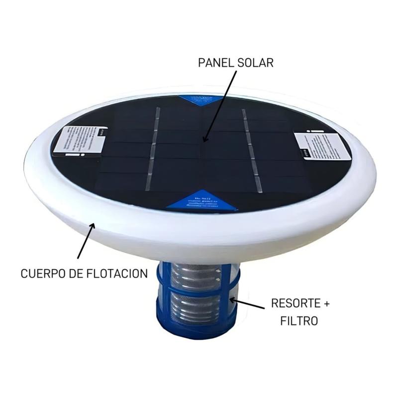 Ionizador Solar Flotante Para Piletas Vulcano Ion-100 Cod.102401