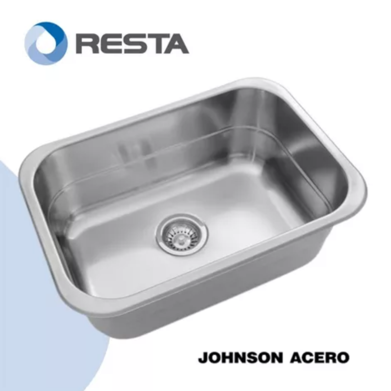 Bacha Pileta Cocina Simple Johnson E54 Acero Inoxidable
