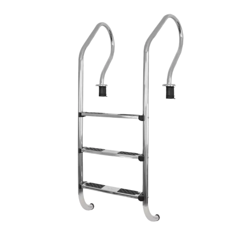 Escalera Acero Inoxidable Confort 3 Peldaños con anclajes Vulcano 107001