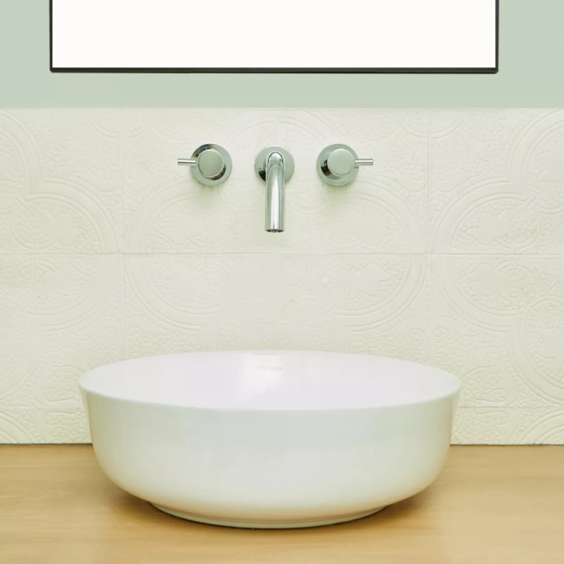 Bacha Apoyar Circular Para Baño Blanco Peirano BCH06