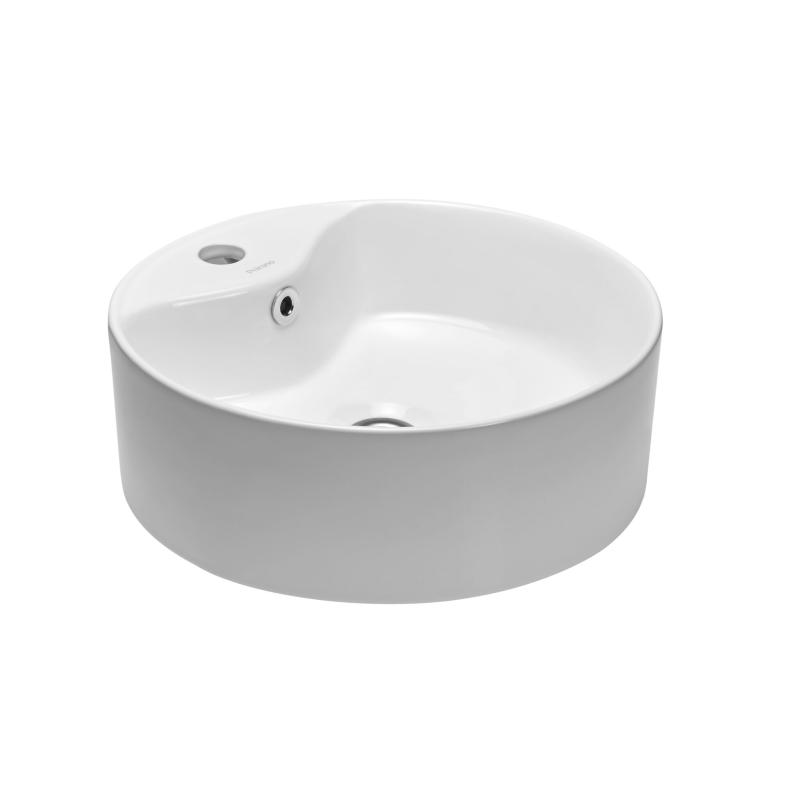 Bacha Apoyar Circular 1 Aguero Para Baño Blanco  Peirano BCH02