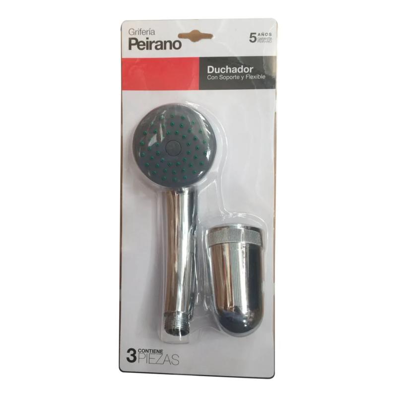 Duchador Anticalcareo Con Flexible Y Soporte Peirano A819