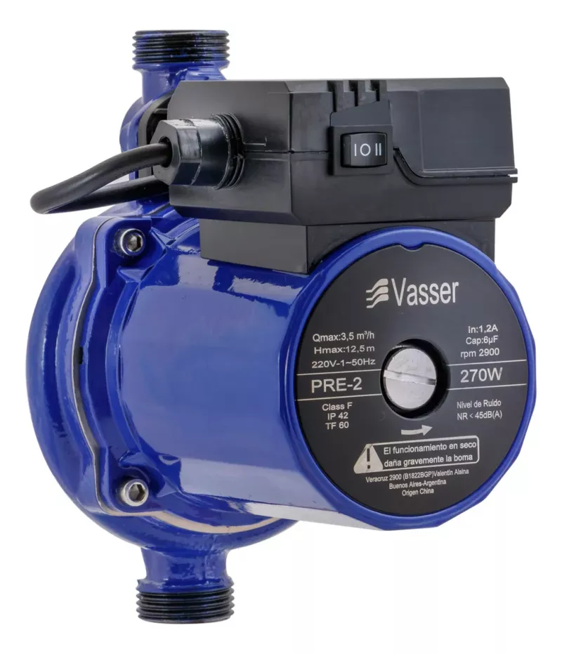 Bomba Presurizadora Vasser PRE2 hasta 3 Baños