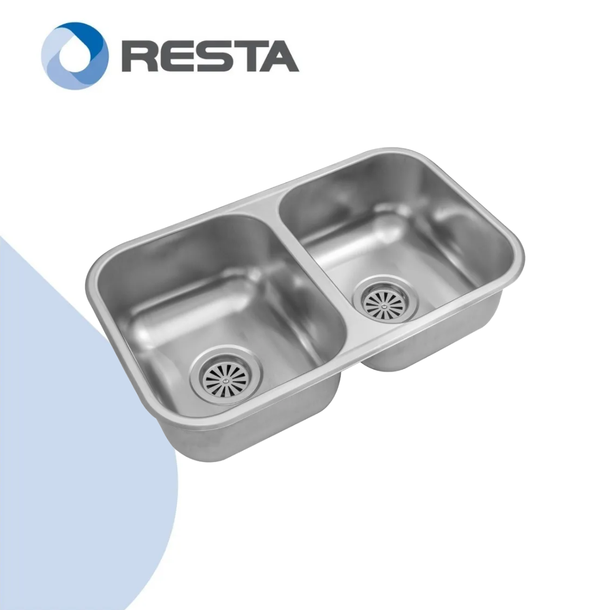 Pileta Doble Cocina Cc28/18 Johnson Acero Inox Aisi 430