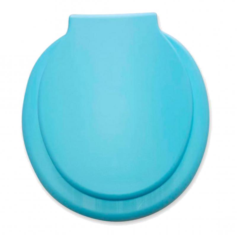 Tapa Asiento Inodoro Monkoto Florencia Plástico Inflado Color Celeste Cod. 108