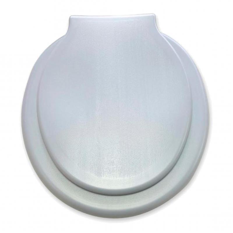 Tapa Asiento Inodoro Monkoto Florencia Plástico Inflado Color Gris Cod. 107