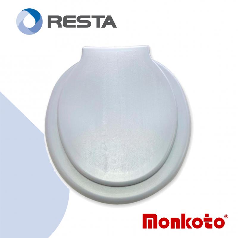 Tapa Asiento Inodoro Monkoto Florencia Plástico Inflado Color Gris Cod. 107