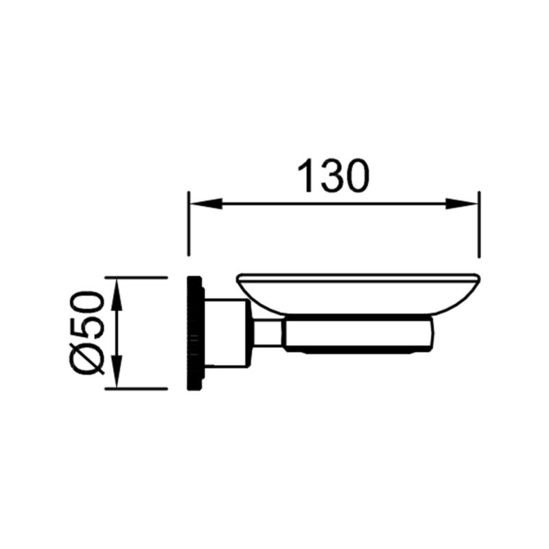 Jabonera De Baño Peirano Pulse Cromo 20050C