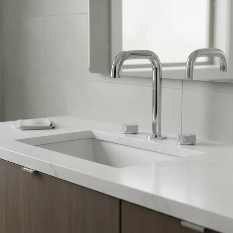 Grifería Lavatorio Mesada Bicomando Peirano Fabric 60-100C