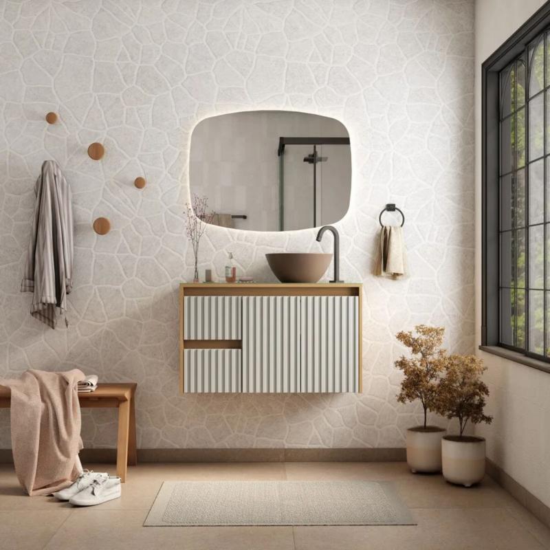 Vanitory Baño Mueble Colgante Sin Bacha Cozimax Sakura
